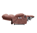 Rose Power Lift Chair Right Profile with Headrest and Footrest Fully Extended
