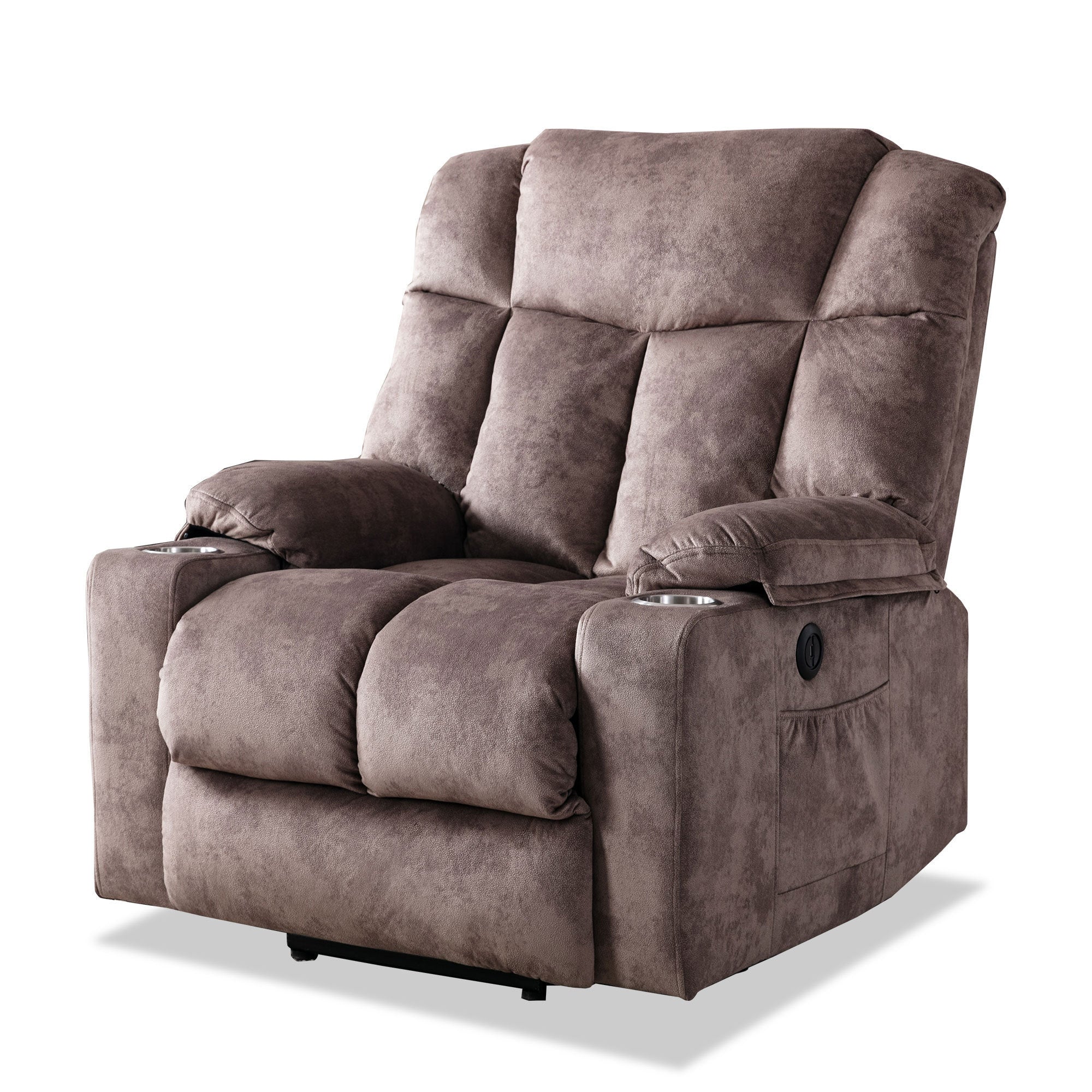 Power Lift Recliner Chair with Washable Cover, angle view seated