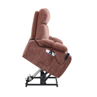 Rose Power Lift Chair Right Profile with Lift Extended