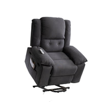 Massage and Heat Power Lift Chair Recliner, Gray