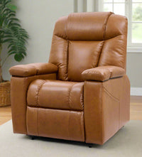 Rhodes Lift Chair Recliner, angled, Sparrow color