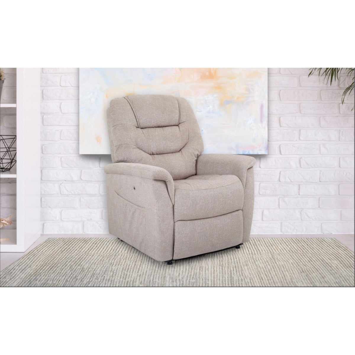 Marabella Power Lift Chair Recliner, seated, room view