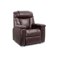 Rhodes Lift Chair Recliner with Heatwave Technology, seated view, maple fabric