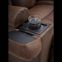 Rigel Power Lift Chair Recliner with Heatwave Technology, close up of cup holder