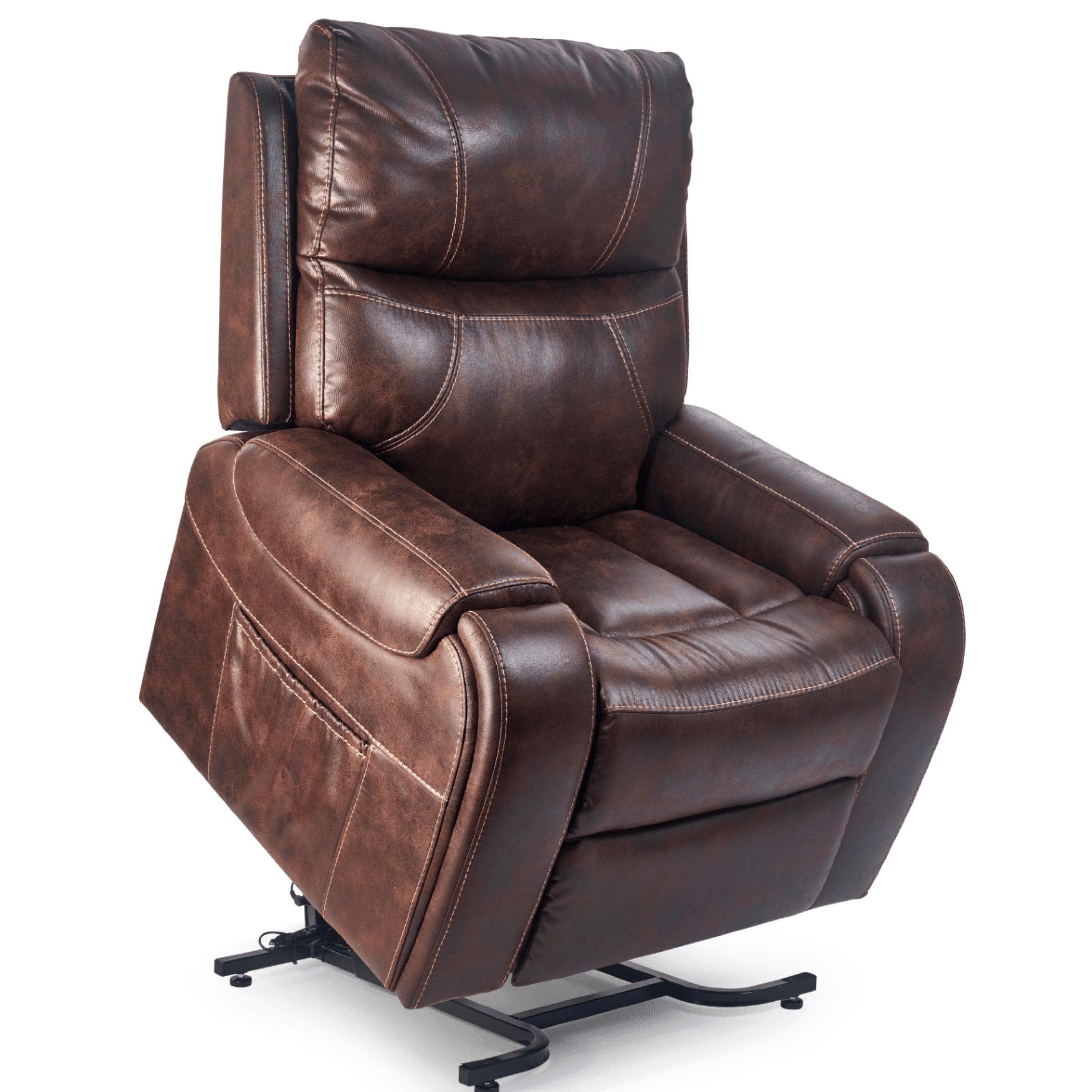 Sedona Lift Chair Power Recliner, lifted angle