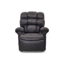 Vega Lift Chair Recliner, smoke color seated, front view