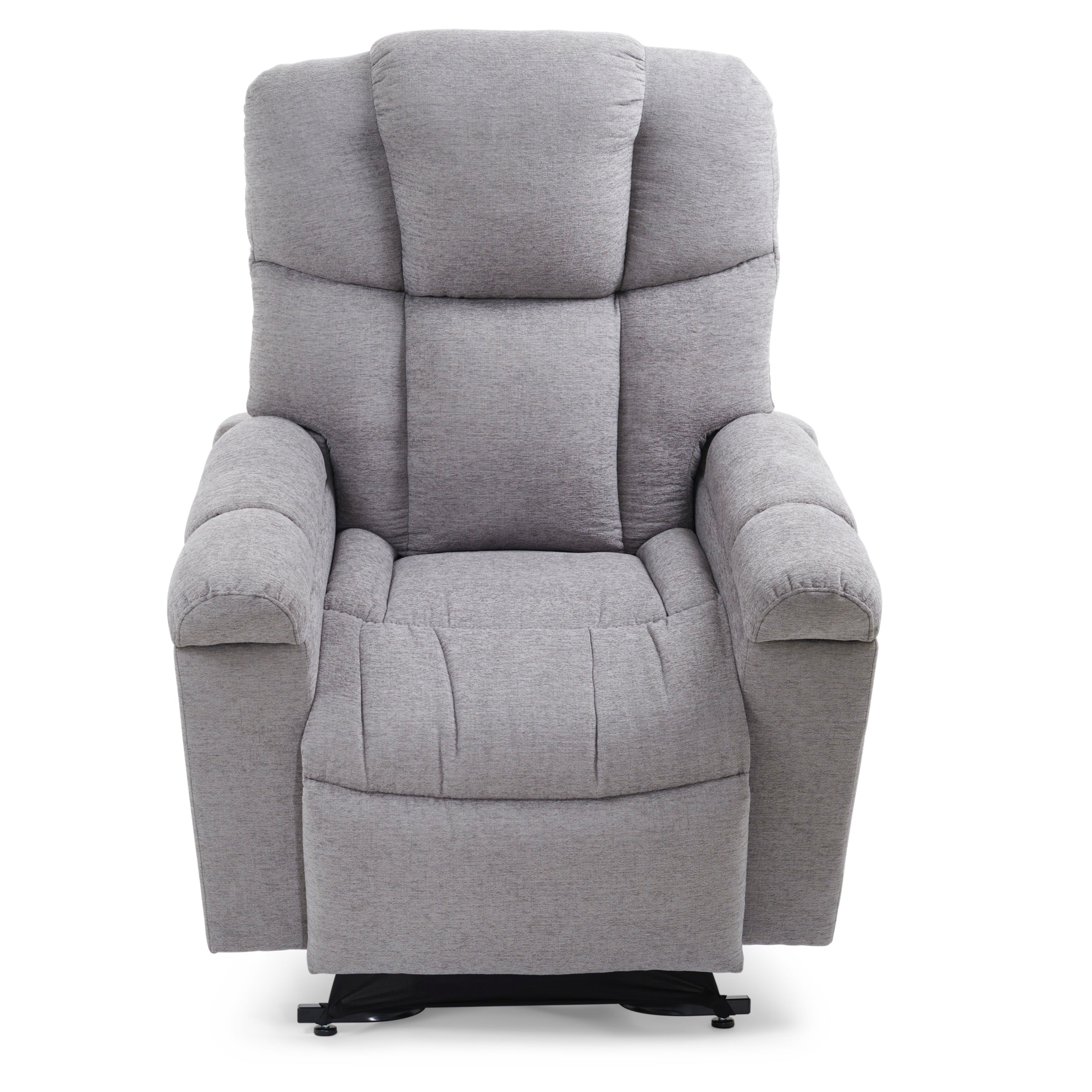 Front view of Rigel power lift chair recliner, anchor color