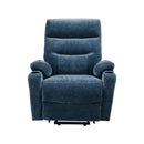 Blue Power Lift Chair Front Profile