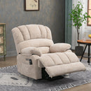 Large Power Lift Recliner Chair with Heat and Massage, footrest extended