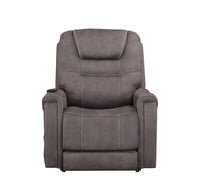 Power Lift Recliner Chair with Zoned Heat and Adjustable Headrest, seated front view