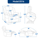 Brown Dual Motor Infinite Position Electric Medium size Power Lift Recliner Chair with 8 - Point Vibration Massage and Lumbar Heating - My Lift Chair