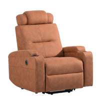 Orange Power Lift Chair Front Right Profile