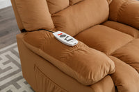 Beige Power Lift Chair Right Side with Remote