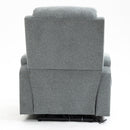 Gray Sky Infinite Position Power Lift Recliner, back view