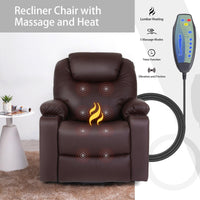 Premium Power Lift Recliner with 8-Point Massage and Heat features