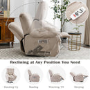Beige Massage Lift Chair Recliner, positions