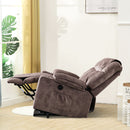 Power Lift Recliner Chair with Washable Cover, reclined sideview by window