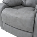 Light Gray Power Lift Chair Footrest Closeup