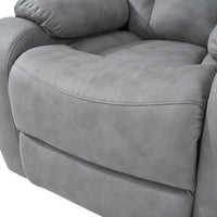 Light Gray Power Lift Chair Footrest Closeup