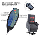 Power Lift Chair Recliner with Adjustable Massage, Dark Gray remotes
