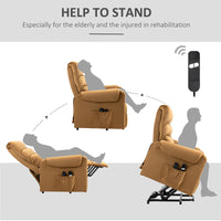 Velvet Touch Power Lift Recliner Chair with Vibration Massage, ease of standing