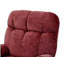 Red Power Lift Chair Headrest Closeup