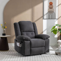 Gray Power Lift Chair Front Profile