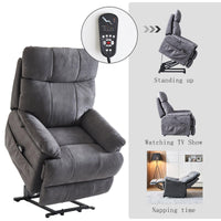 Electric Power Lift Recliner with Heat and Massage