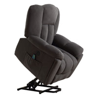 Infinite Position Power Lift Recliner with Heat and Massage, lifted
