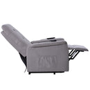 Power Lift Chair Recliner with Adjustable Massage, Light Gray