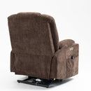 EMON'S Large and Wide Power Lift Recliner Chair with Massage and Heat, Brown - My Lift Chair
