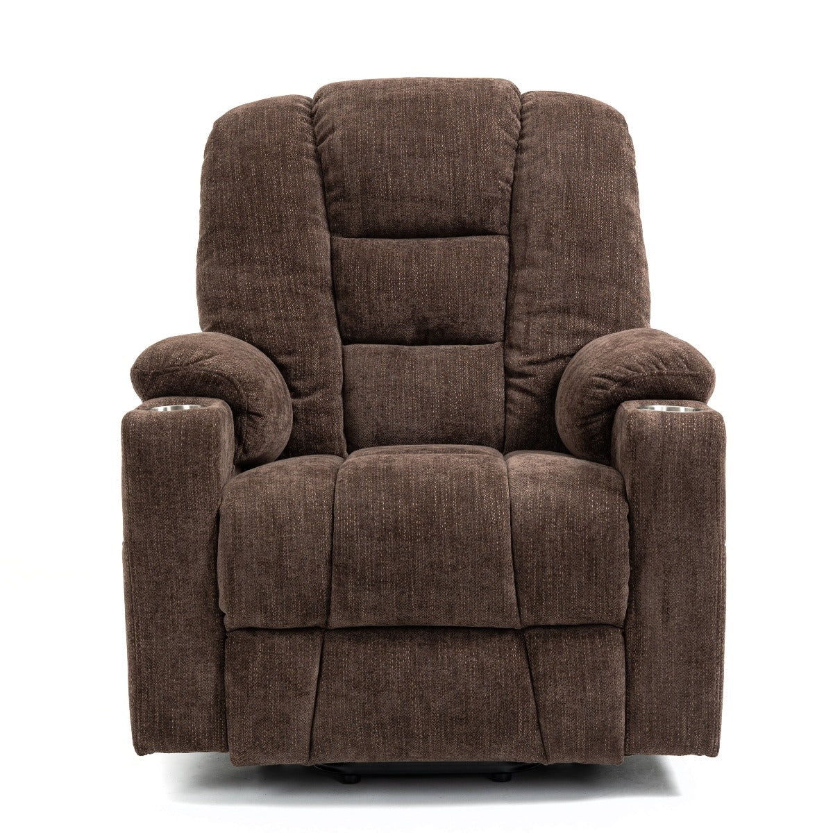 EMON'S Large and Wide Power Lift Recliner Chair with Massage and Heat, Brown - My Lift Chair