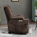 EMON'S Large and Wide Power Lift Recliner Chair with Massage and Heat, Brown - My Lift Chair