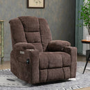 EMON'S Large and Wide Power Lift Recliner Chair with Massage and Heat, Brown - My Lift Chair