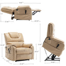 Extra Wide Lay Flat Power Lift Chair Recliner, Beige - My Lift Chair