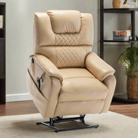Extra Wide Lay Flat Power Lift Chair Recliner, Beige - My Lift Chair
