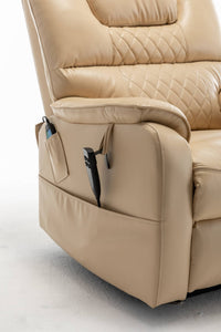 Extra Wide Lay Flat Power Lift Chair Recliner, Beige - My Lift Chair