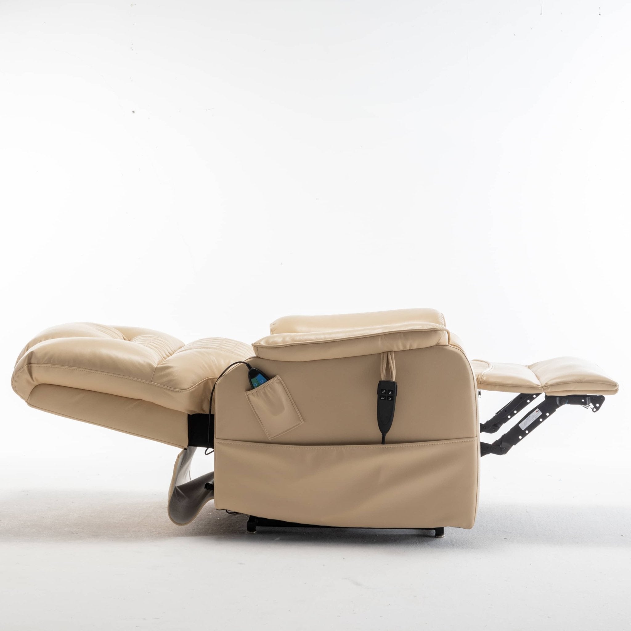 Extra Wide Lay Flat Power Lift Chair Recliner, Beige - My Lift Chair