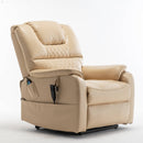 Extra Wide Lay Flat Power Lift Chair Recliner, Beige - My Lift Chair