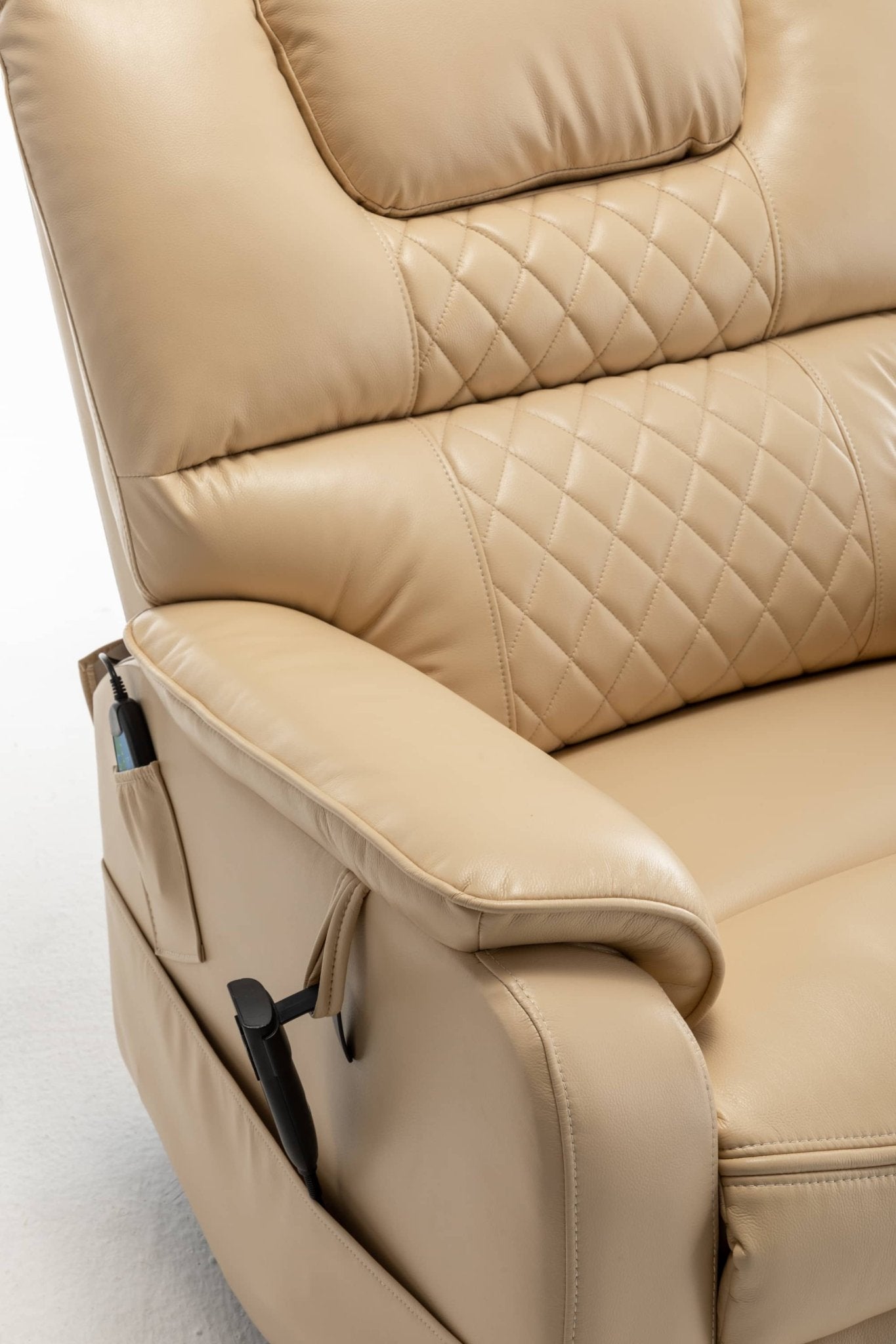 Extra Wide Lay Flat Power Lift Chair Recliner, Beige - My Lift Chair