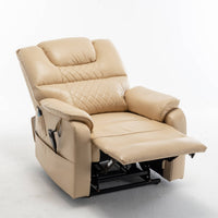 Extra Wide Lay Flat Power Lift Chair Recliner, Beige - My Lift Chair