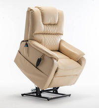 Extra Wide Lay Flat Power Lift Chair Recliner, Beige - My Lift Chair
