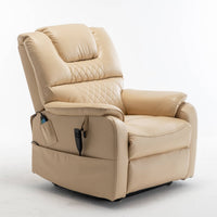 Extra Wide Lay Flat Power Lift Chair Recliner, Beige - My Lift Chair