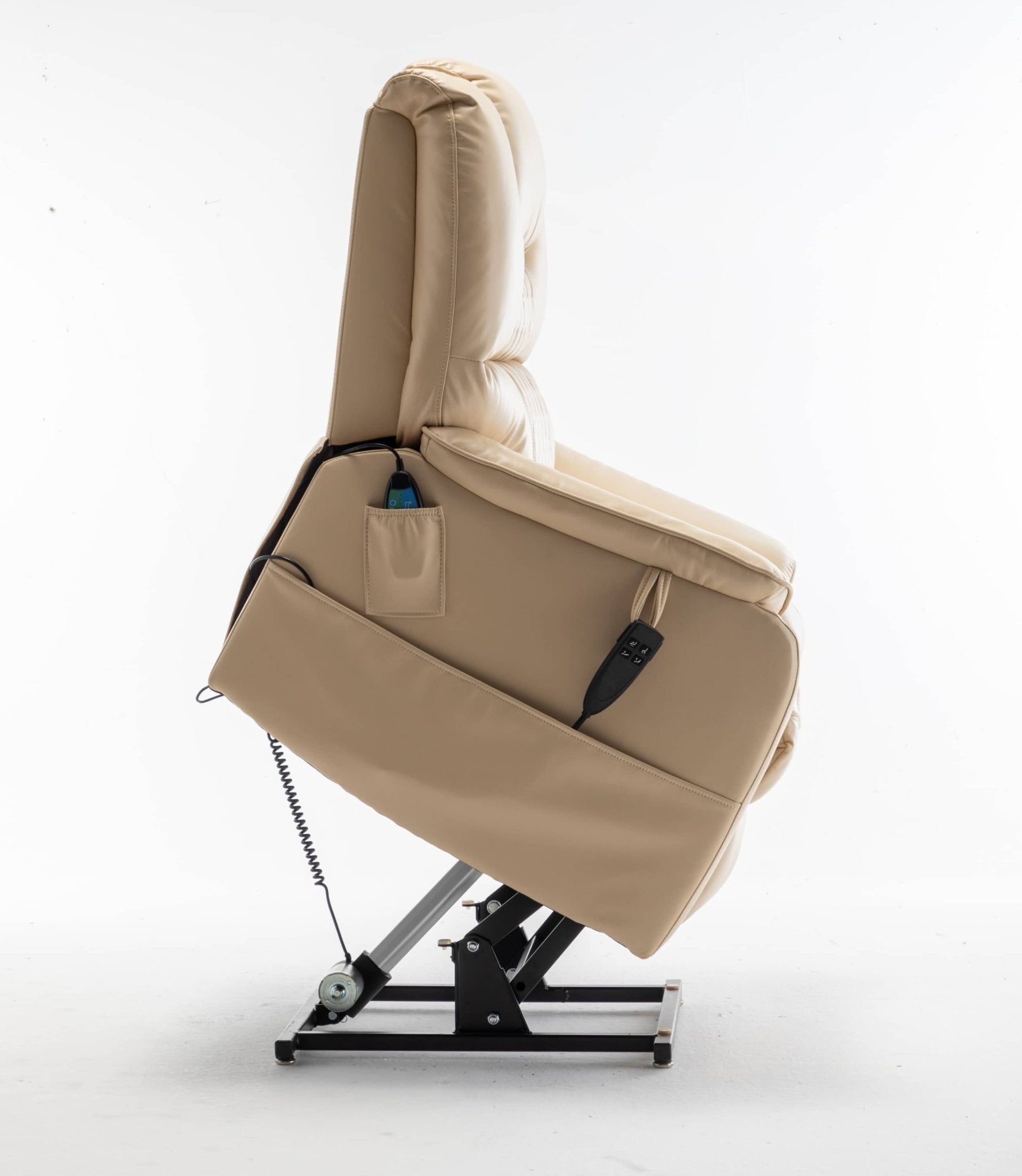 Extra Wide Lay Flat Power Lift Chair Recliner, Beige - My Lift Chair