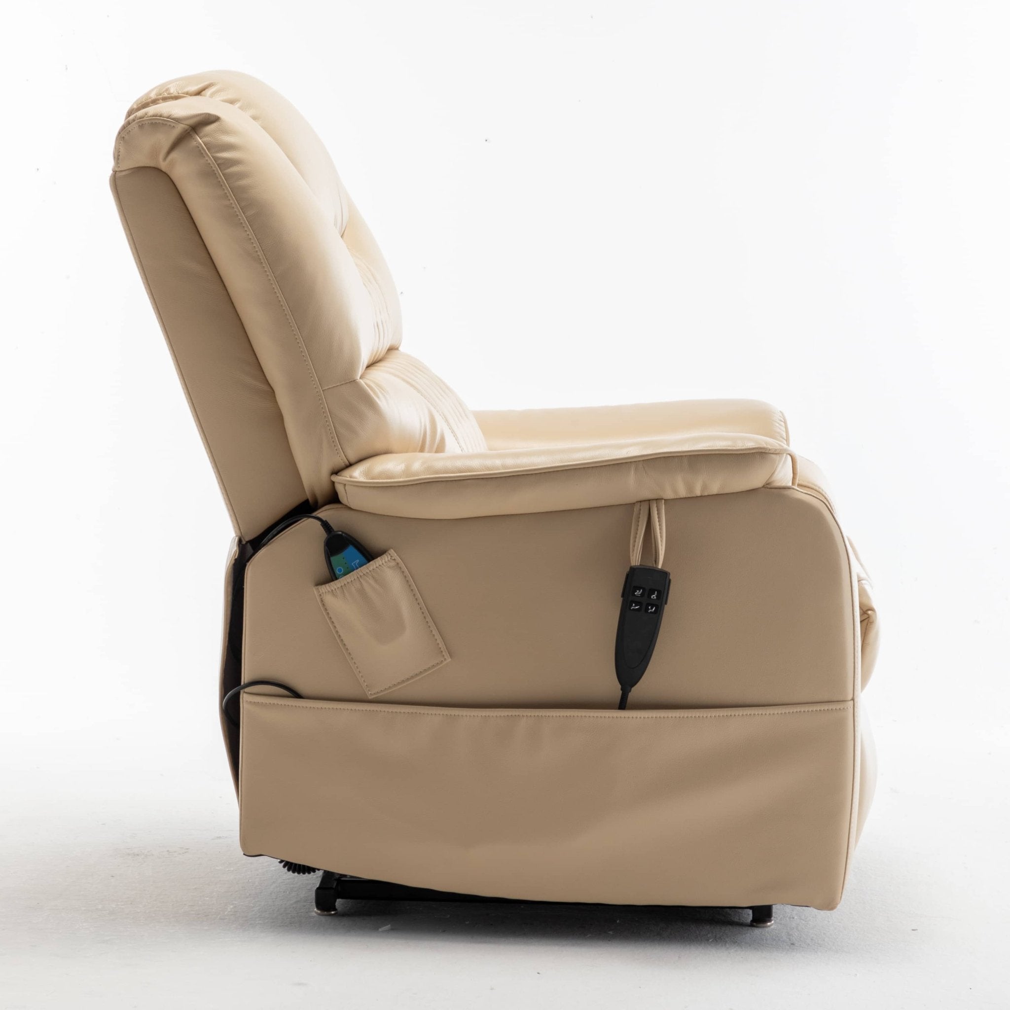 Extra Wide Lay Flat Power Lift Chair Recliner, Beige - My Lift Chair