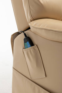 Extra Wide Lay Flat Power Lift Chair Recliner, Beige - My Lift Chair