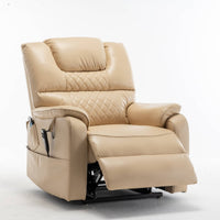 Extra Wide Lay Flat Power Lift Chair Recliner, Beige - My Lift Chair