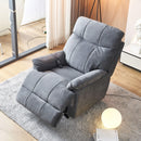 Electric Power Lift Recliner Chair, overhead view reclined