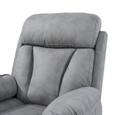 Light Gray Power Lift Chair Left Side Headrest Profile