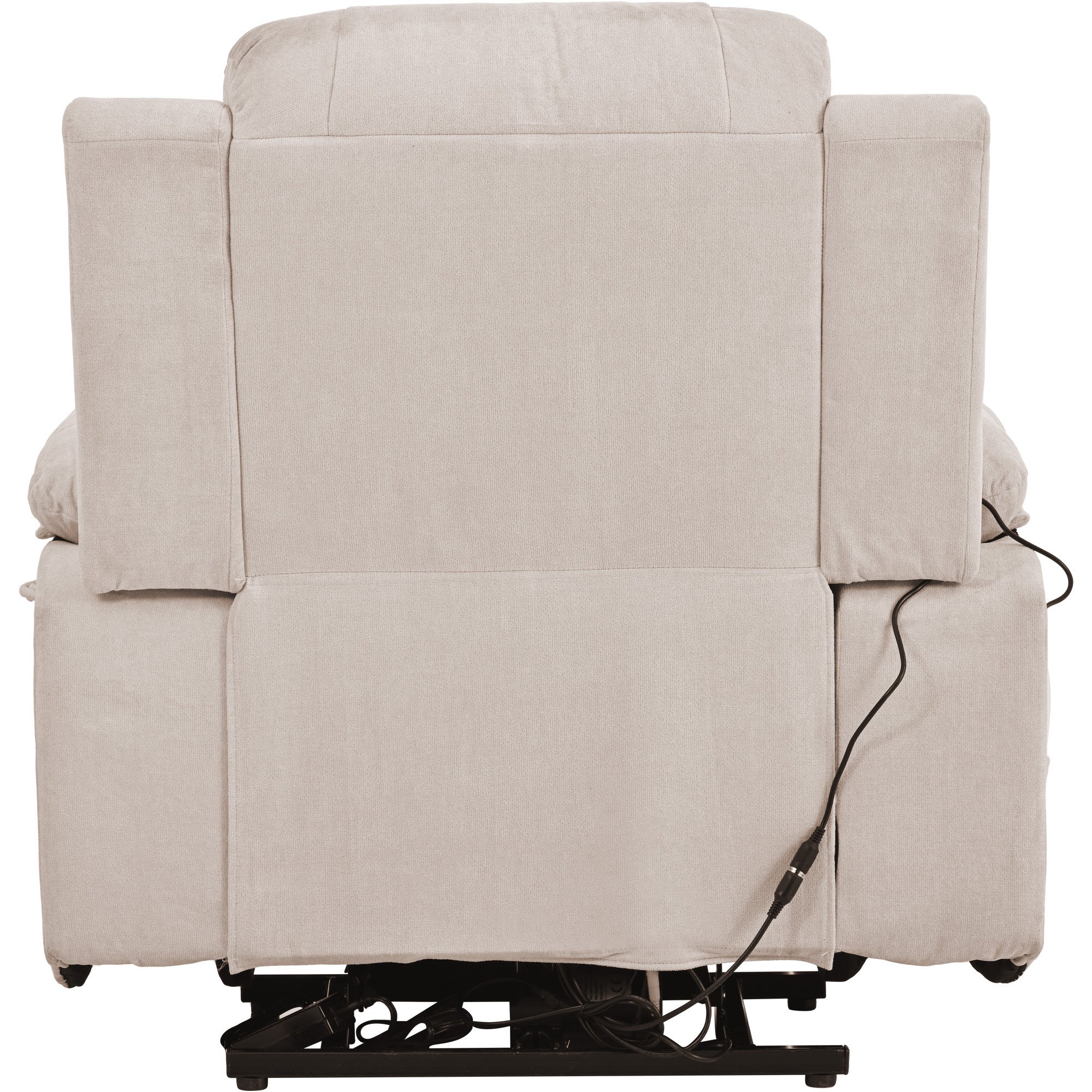 Beige Power Lift Chair Back Profile
